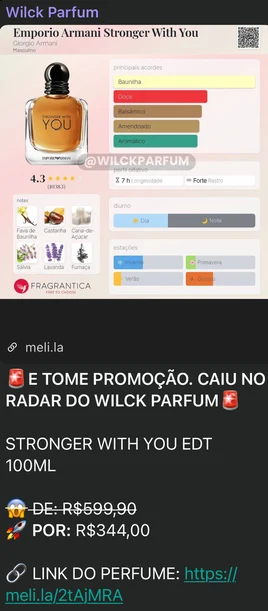 Print da promoção do Stronger With You